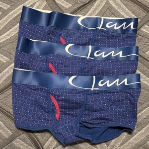 JBU Navy and Red Patterned Boxer trunks